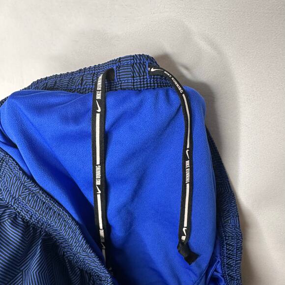 Nike Mens Running Shorts DRI-fit athletic activewear Blue Mesh Lined Large - Picture 7 of 8